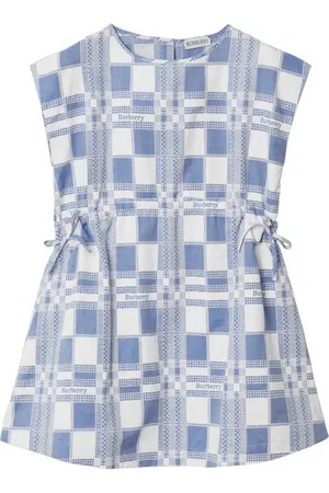 Burberry Check and logo-print cotton dress