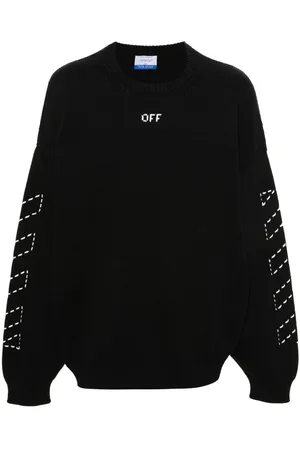 OFF-WHITE Diag-stripe embroidered jumper