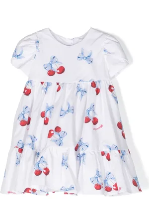 MONNALISA Cherry-print cotton dresss