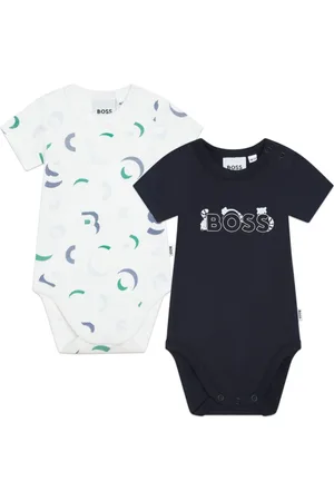 HUGO BOSS Logo-print organic cotton body set