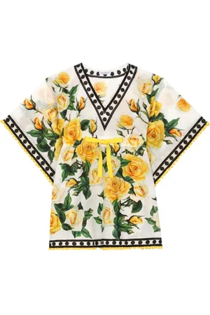 Dolce & Gabbana Rose-print cotton dress