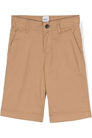 HUGO BOSS Turn-up cotton shorts