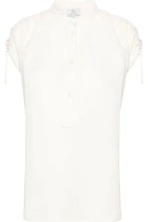 Woolrich Sleeveless slub blouse