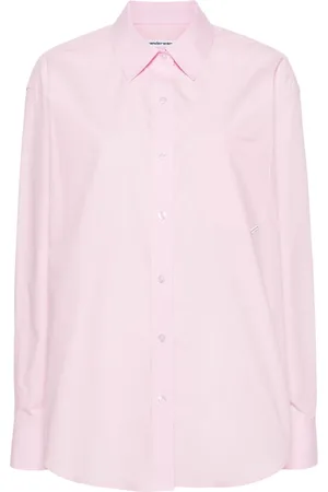Alexander Wang Logo-tag poplin shirt