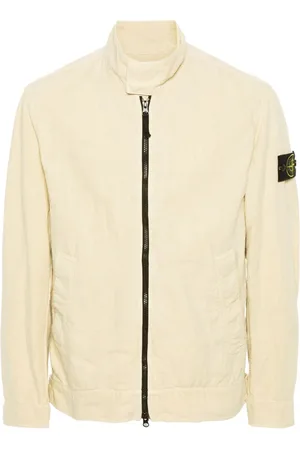 Stone Island Compass-badge linen-blend jacket