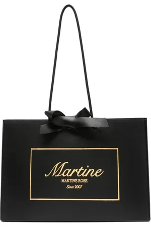 MARTINE ROSE Logo-debossed tote bag