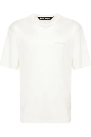 Palm Angels Semi-sheer linen T-shirt