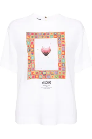 Moschino Graphic-print crepe blouse