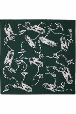 Burberry Knight-print Silk Scarf