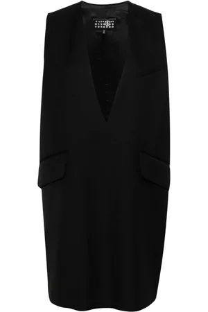 Maison Margiela Single-stitch-logo twill mini dress