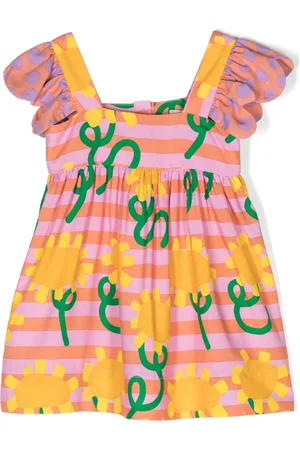 Stella McCartney Floral-print square-neck dress