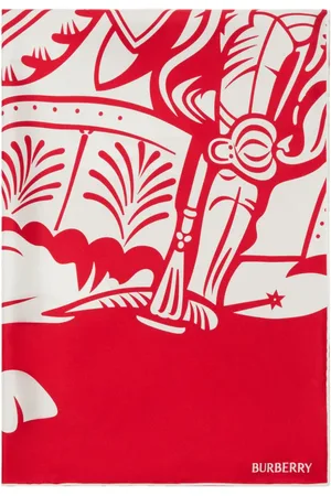 Burberry EKD-print silk scarf