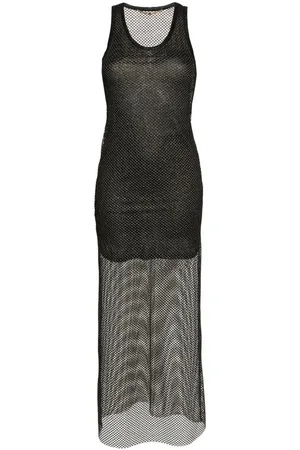 Palm Angels Mesh maxi dress
