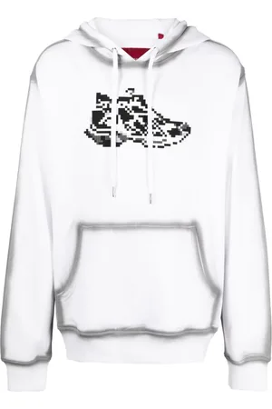 MOSTLY HEARD RARELY SEEN Black Runner graphic-print cotton hoodie