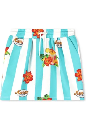 Kenzo Graphic-print cotton skirt