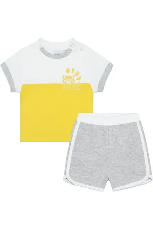 HUGO BOSS Colour-block organic cotton T-shirt set
