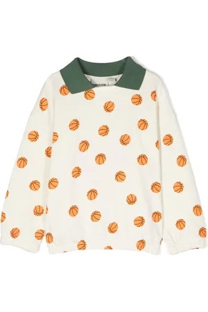 Mini Rodini Basketball-print cotton sweatshirt