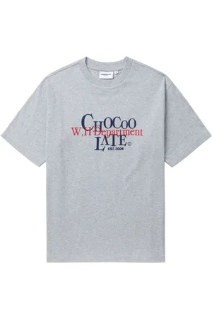 Chocoolate Logo-embroidered cotton T-shirt