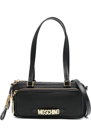 Black Monogrammed briefcase Moschino - Vitkac Italy