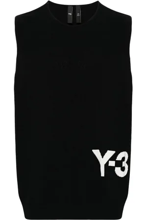 Y-3 X Adidas logo-intarsia vest