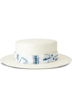 Le Mont St Michel Kiki straw boater hat