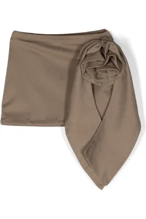 DOUUOD KIDS Appliqu??-detailed belted miniskirt