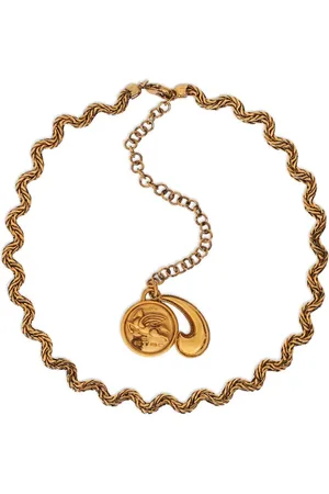 Etro Logo-charm chain necklace