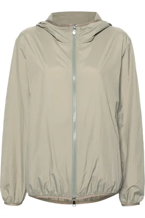 Moncler Logo-patch hooded windbreaker jacket