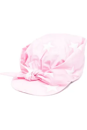 MONNALISA Knot-detail star-print cap