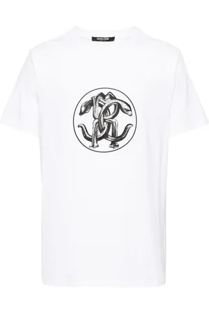 Roberto Cavalli Graphic-print cotton T-shirt