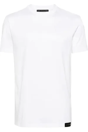 LOW BRAND Logo-tag cotton T-shirt