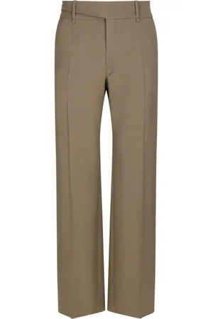 Dolce & Gabbana Straight-leg virgin-wool trousers