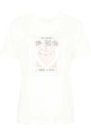 Twin-Set Illustration-print cotton T-shirt