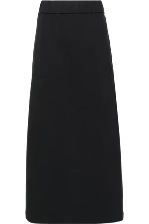 Moncler Logo-patch jersey midi skirt