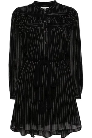 Isabel Marant Leozi striped voile mini dress