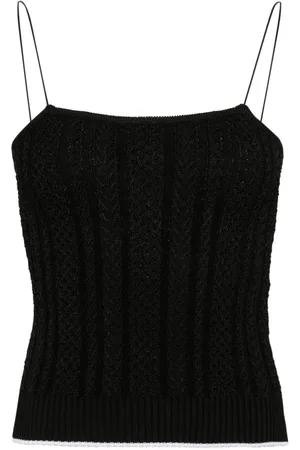 Jacquemus Le Haut Bella cable-knit top
