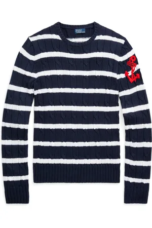 Ralph Lauren Striped cable-knit jumper