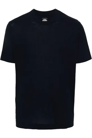 MAZZARELLI Plain cotton T-shirt