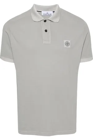 Stone Island Compass-appliqué polo shirt