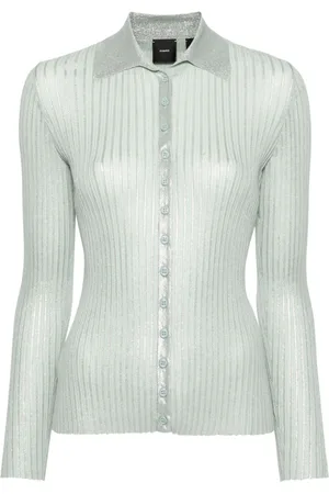 Pinko Ribbed lurex cardigan