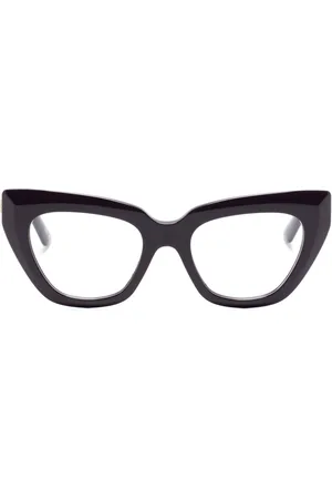 Balenciaga Logo-plaque cat-eye glasses