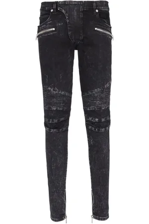 Balmain monogram-jacquard straight-leg Jeans - Farfetch