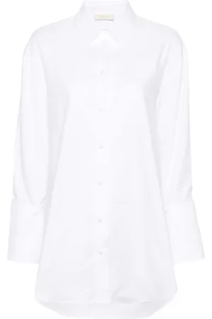 Twin-Set Logo-patch detachable-cuffs shirt