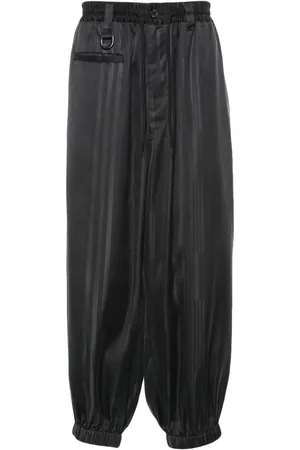Y-3 Striped tapered trousers