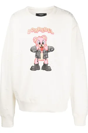 DOMREBEL Punk Bear crewneck swearshirt
