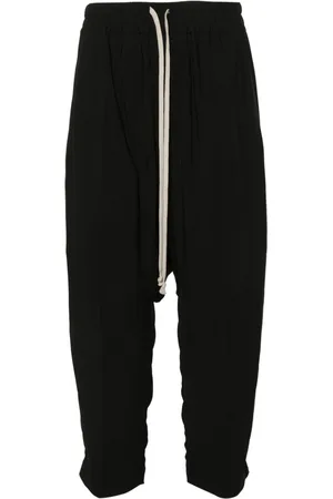 Rick Owens Drawstring-waist cropped tousers