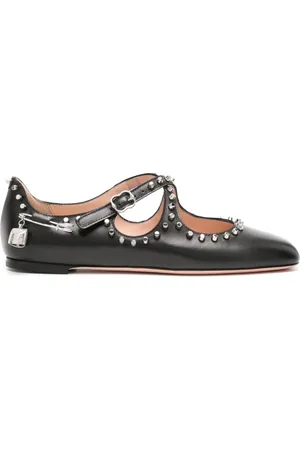 Bally Emblem leather balllerina shoes - Black