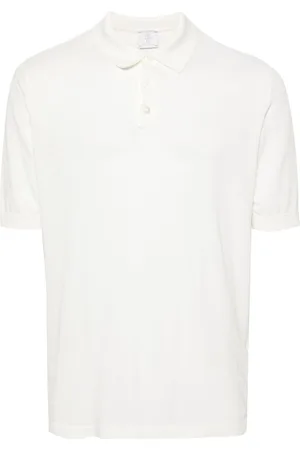 ELEVENTY Ribbed cotton polo shirt