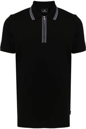 Paul Smith Striped-collar cotton polo shirt