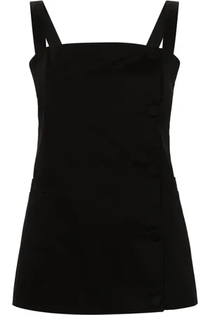 Fabiana Filippi Square-neck buttoned blouse